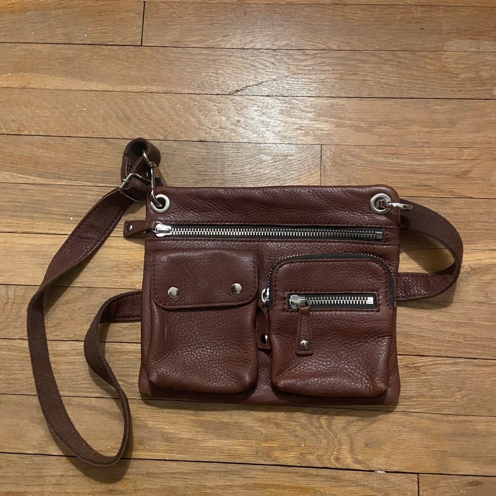 Fossil Brown Leather Crossbody Purse